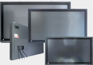 FlatMan® Grossbild Multitouch-Panel-PCs zur Mitarbeiterinformation- als ANDON Anzeige oder mit Multitouch im ShopFloor als interaktives Whiteboard